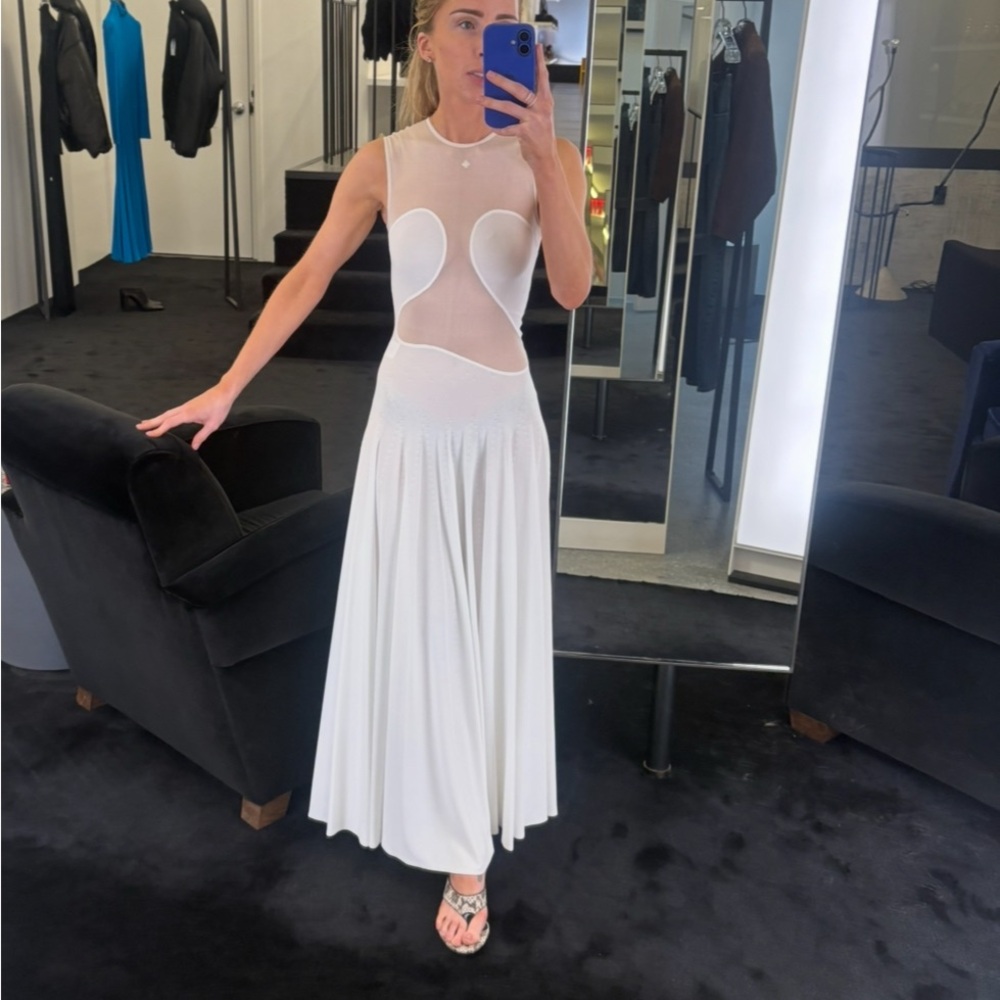 Alaia White Maxi Dress
